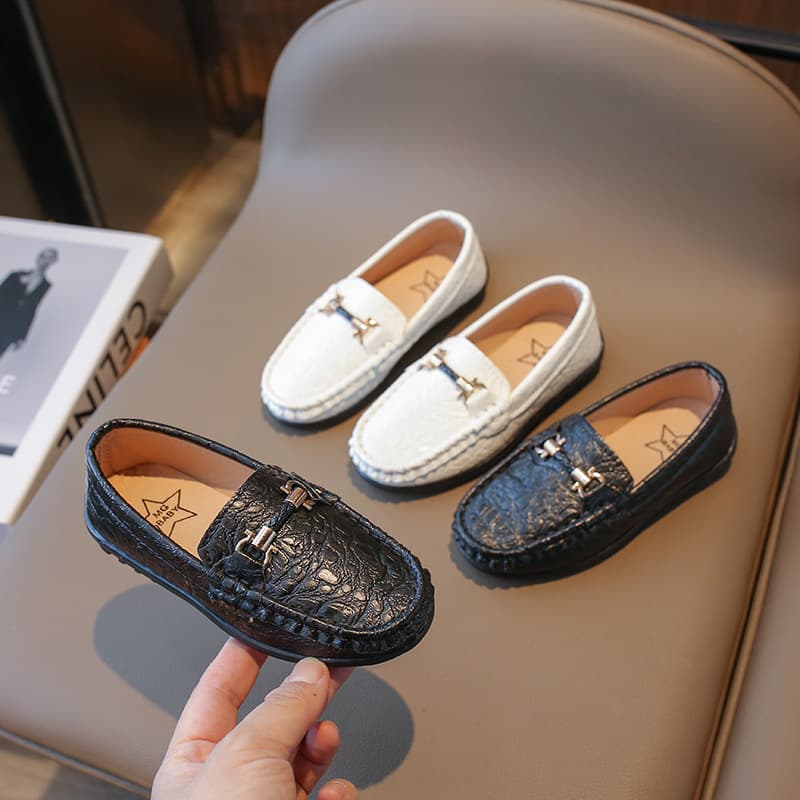 2026 Spring/Summer New Children's Loafers Boys Casual Shoes British Style Children's Leather Shoes Performance Shoes Fashion Kids Shoes