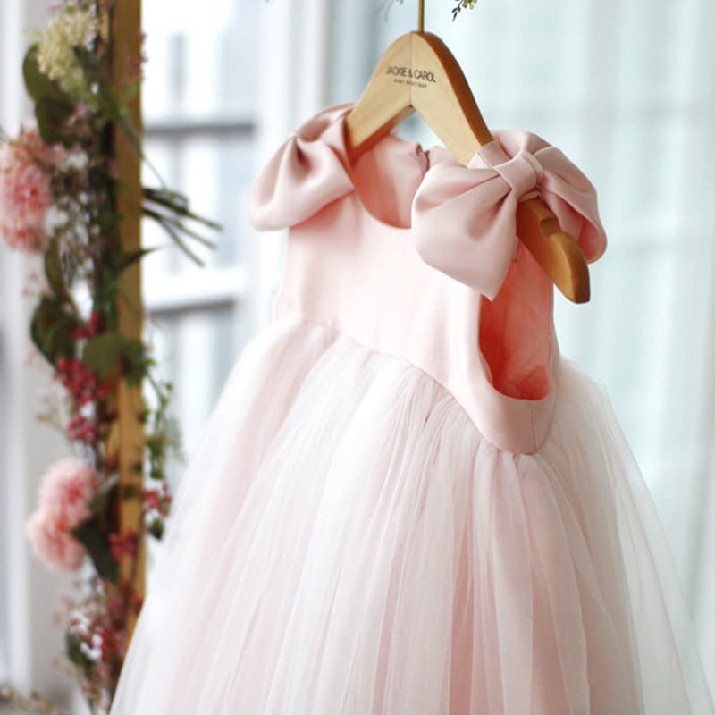 Baby Girl Princess Dress Summer Flower Children Wedding Birthday One-Year-Old Tulle Runway Host Girl Gown