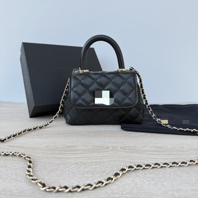 New CC Luxury Counter VIP Points Redemption Style Vintage Handheld Chain Diamond-Quilted Mini Shoulder Crossbody Bag for Women