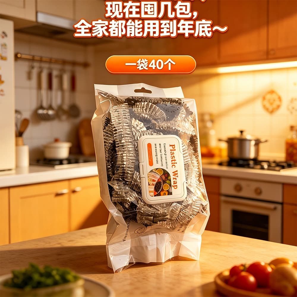 Table Food Thermal Cover, Food-Grade Aluminum Foil Insulation Cover, Kitchen Preservation and Heat Retention Film Lid