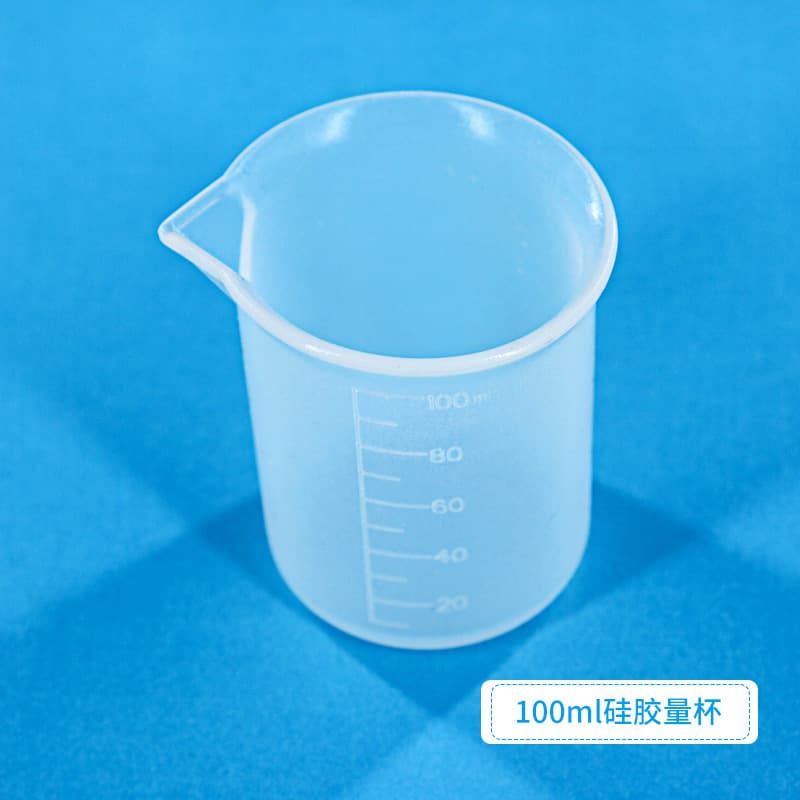 Crystal Epoxy Resin Wash-Free Silicone Measuring Cup DIY Handmade Craft Tool with Scale 100ml Material Kit