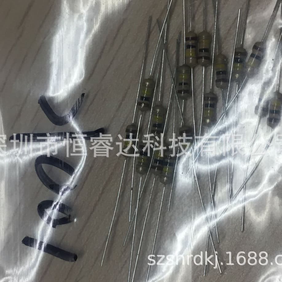 Bulk Tape 5% Through-Hole 4-Band Carbon Film Resistor 1/4W-100KR 0.25W-100Kohm 100K Ohm