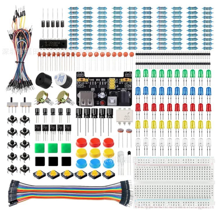 2024 New 400-Hole Breadboard Arduino UNO R3 Component Kit for Beginners
