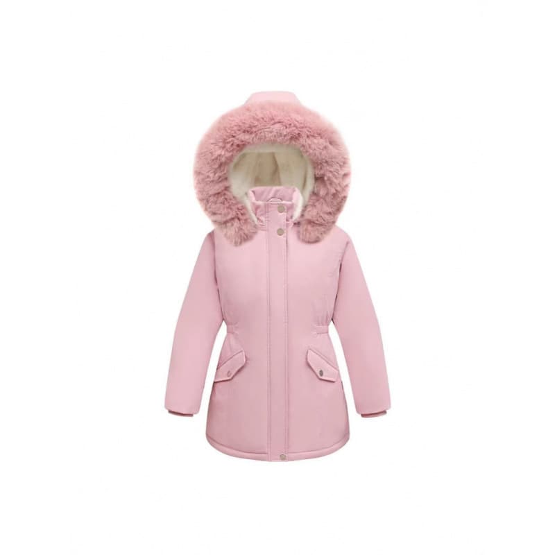 Girls' down jacket 2025 new winter children's clothing girls' mid-length three-proof jacket to keep children warm and cold in winter