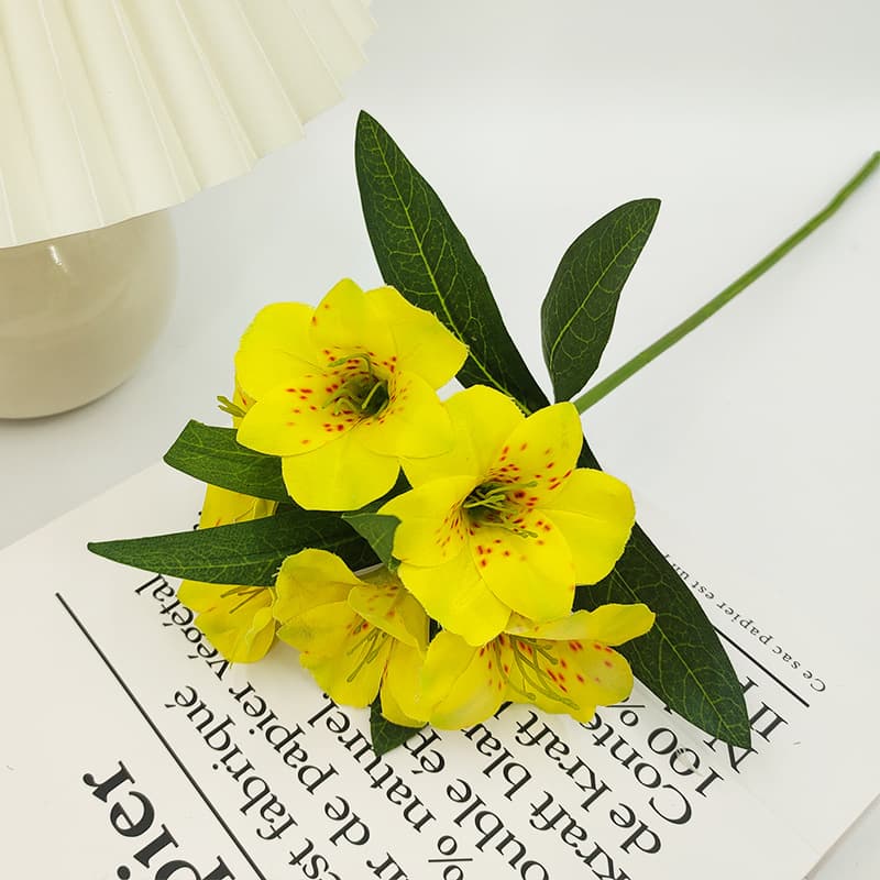 Factory Direct Delivery of Artificial Flowers, Cross-Border Premium Fake Flowers, 3D Single-Stem Flower Fairy, Home Living Room Decoration Ornaments, Artificial Flowers