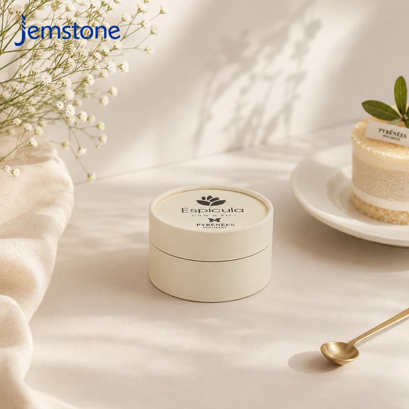 Cake Cup Cylindrical Paper Can Packaging Moisture-Proof Sealed Eco-Friendly Gift Box for Basque Cheesecake, High-Temperature Resistant and Oven-Safe