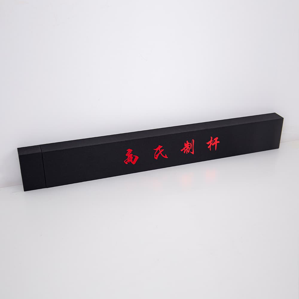 High-end billiard cue gift box packaging customization, black hot stamping packaging, high-end hot stamping gift box design cue box
