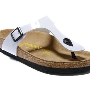 High Version Authentic Birkenstock Arizona Unisex Cork Sole Closed-Toe Half Slippers EVA