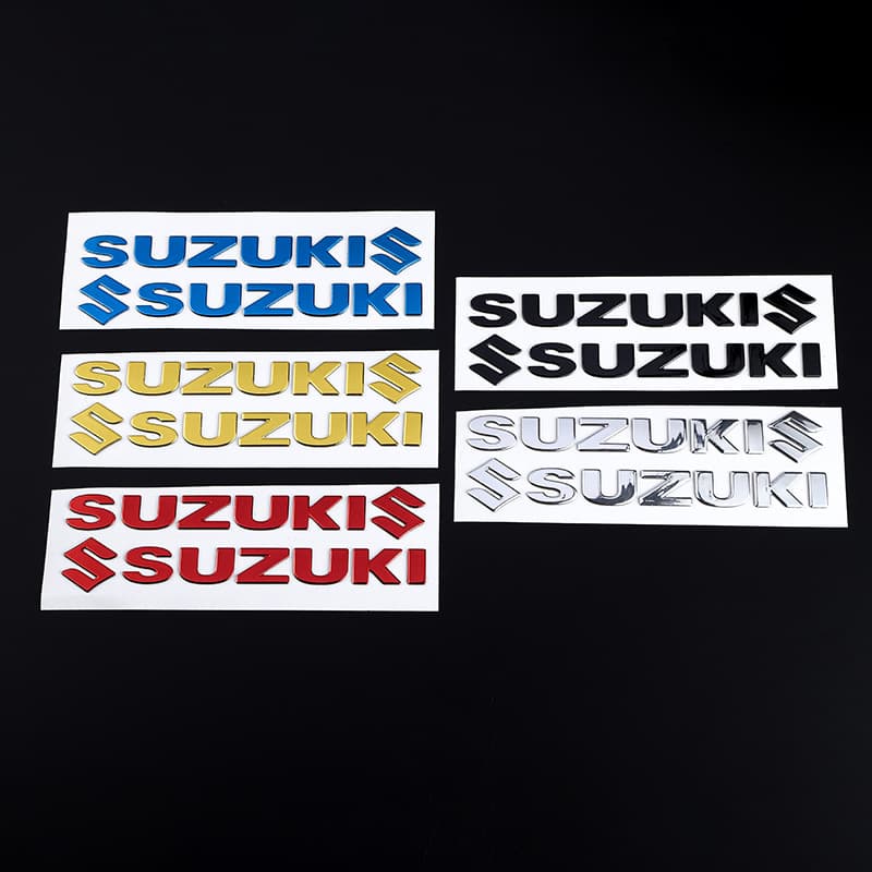 18cm Soft Label Car Sticker Split Motorcycle Modification Decal 3D Logo English Letter Car Emblem Sticker