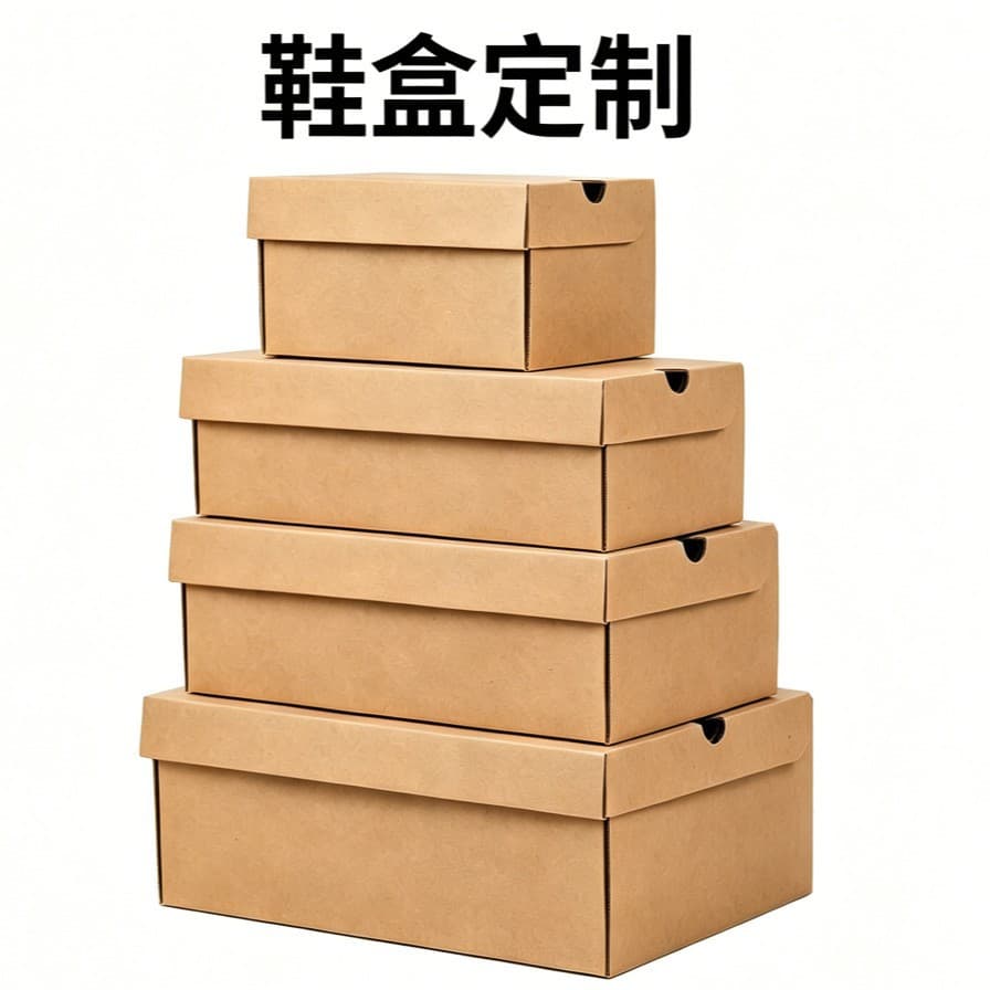 Factory Direct Thickened Cardboard Shoe Box Universal Storage Box Corrugated Shoe Box Flip Foldable Box