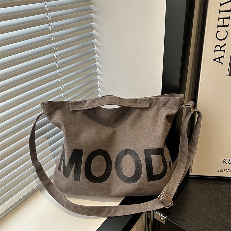 New Style Women's and Men's Crossbody Bag, Large Capacity Canvas Bag, School Bag for Female Students, Korean Version, Export Quality