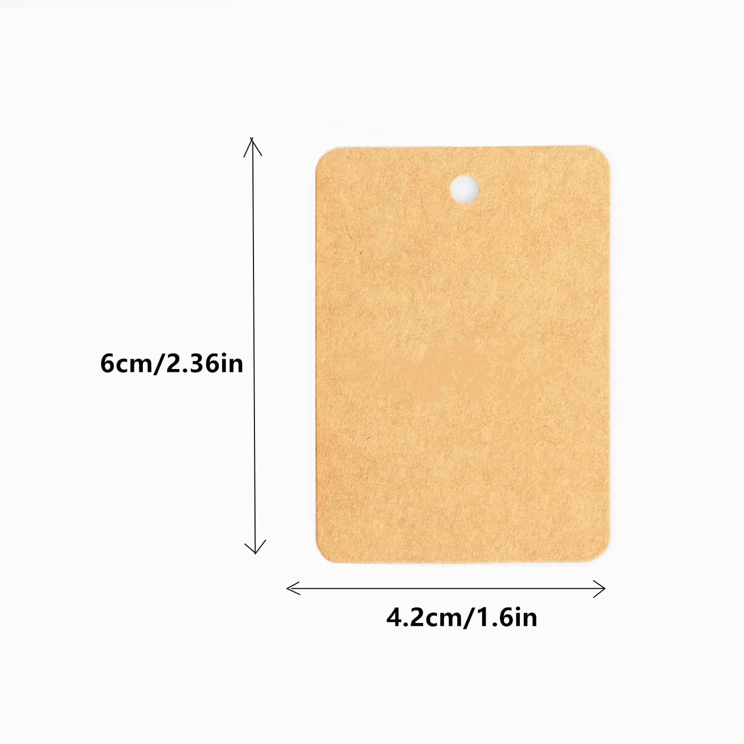 Kraft Paper Rectangular Blank Hang Tags with Jute Rope for Halloween, Christmas, Thanksgiving, Bookmarks, Handmade Snack Labels