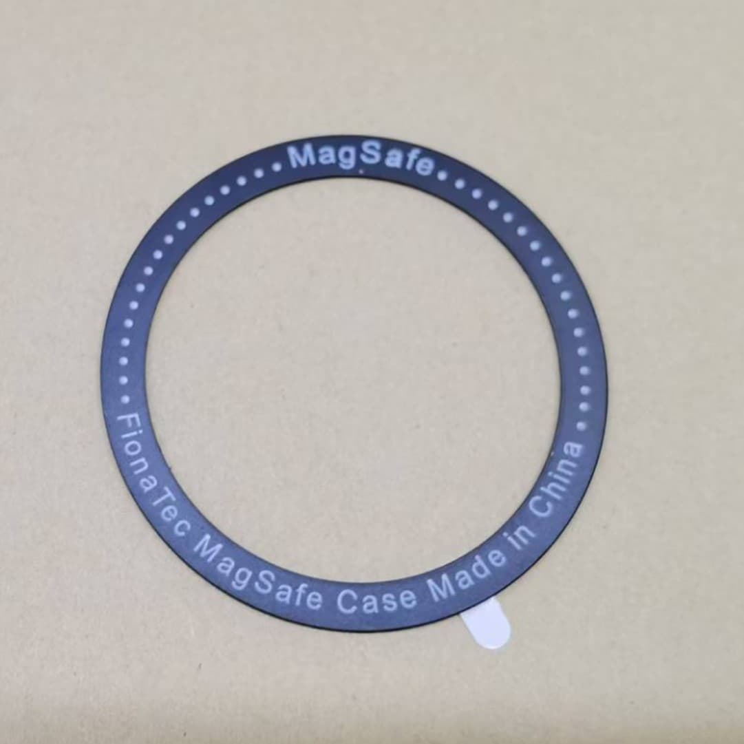 Wireless Charging Swim Black Magnetic Attraction Plate 54*46mm, Universal Magsafe Magnetic Ring with Strong Hold