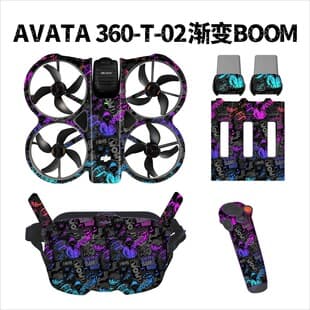 PVC Sticker for DJI Avata 360 Drone Body Remote Control, Colorful Scratch-Proof Protective Film