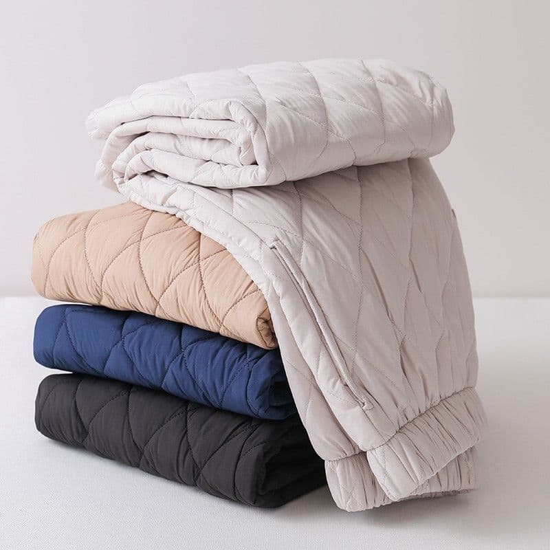 Thickened High Waist Wide Leg Cotton Pants Women's Winter Warm Casual Long Trousers Outerwear Durable Comfortable Breathable