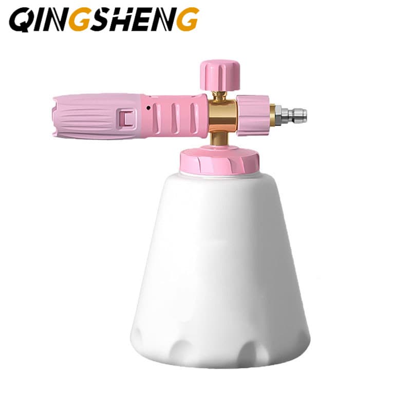 New Cross-Border Barbie Pink Foam Pot 1000ML High-Pressure Washer PA Foam Sprayer, Taizhou Foam Pot