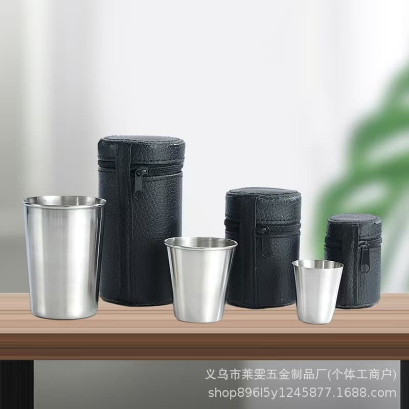 Single-layer stainless steel rolled rim cup, beverage cup, outdoor portable car water cup, beer cup, outdoor style