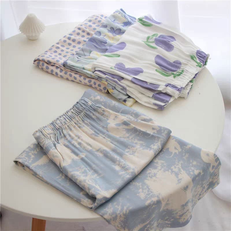 All-Match Pajama Pants Soft Comfortable Fine Cotton-Like Cool Couple Men's and Women's Loose Home Pants