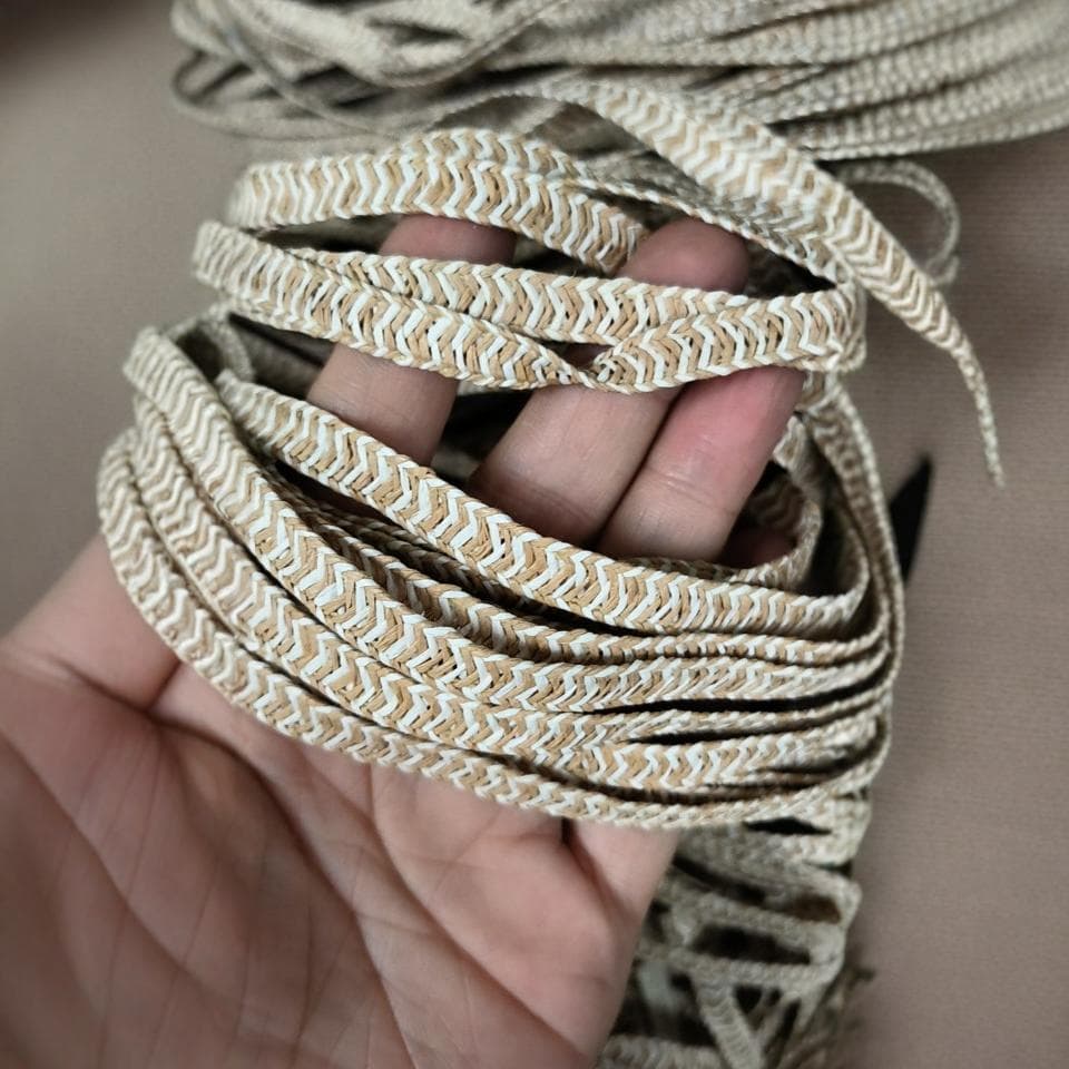 Straw Weaving Craft Paper Straw Braid 9-Ply Paper Braid Hat Accessories Mixed Color Paper Straw Braid Bag Clothing Crafts