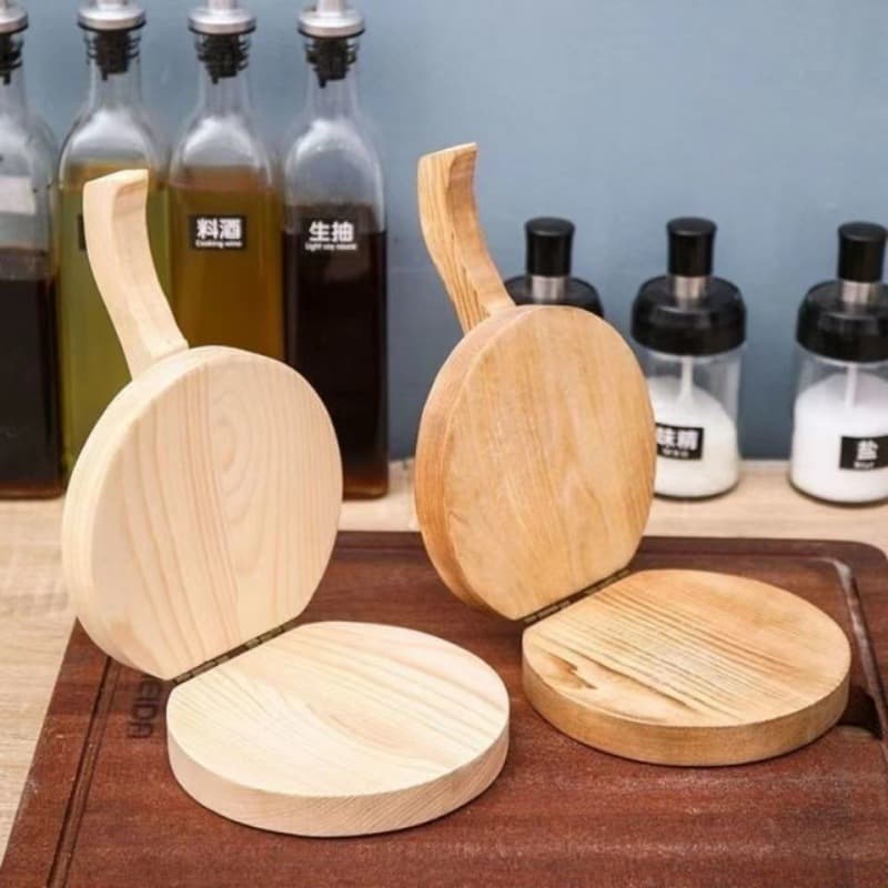 Wooden Dumpling Wrapper Press Tool for Making Dumpling Skins, Rice Dumpling Skin Mold, Home Dumpling Making Tool
