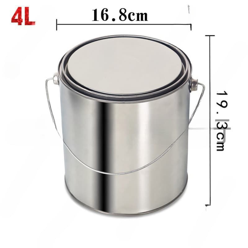 Asphalt sampling buckets, sample retention iron cans, portable paint pails with lids, sealed dispensing containers, round iron drums.