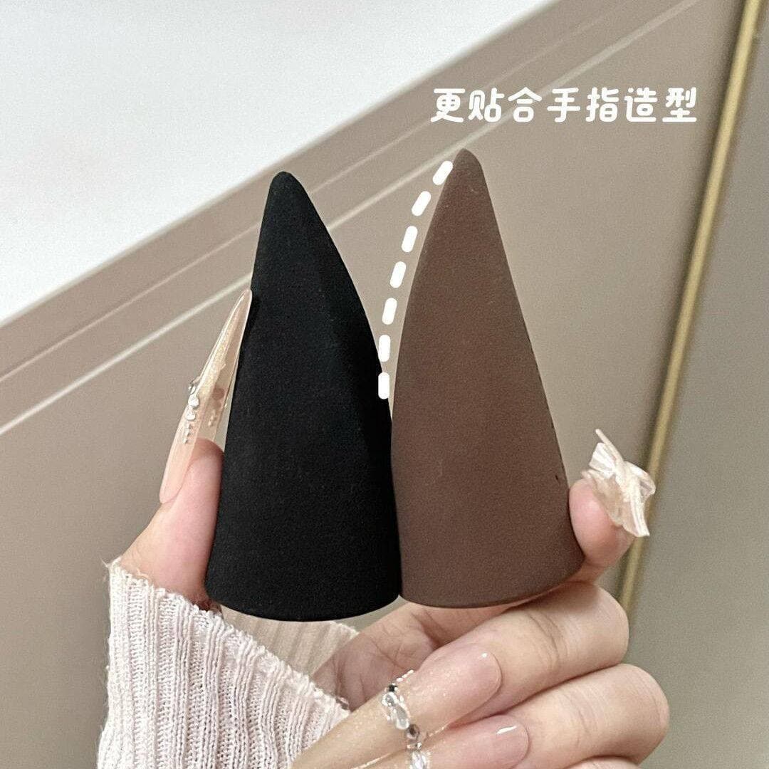 Irregular Detail Skin-Friendly Thumb Beauty Sponge Dry and Wet Dual-Use Makeup Tool Brightening Sponge Puff Expands When Soaked in Water