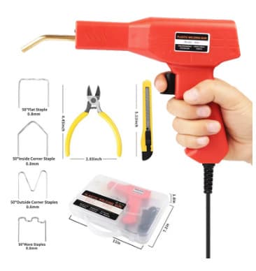 Car Bumper Repair Machine Plastic Welding Gun Hot Melt Welder Repair Tool with Welding Staples and Wire