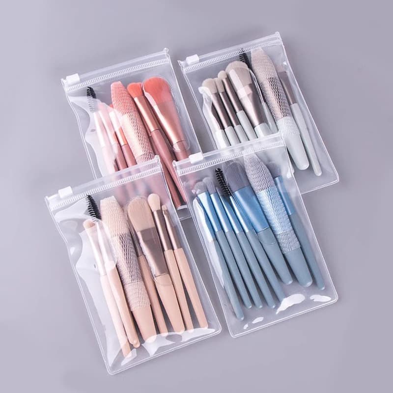 Upgraded 8-Piece Makeup Brush Set Macaron Soft Bristle Eyeshadow Brush Portable Concealer Brush Makeup Tool