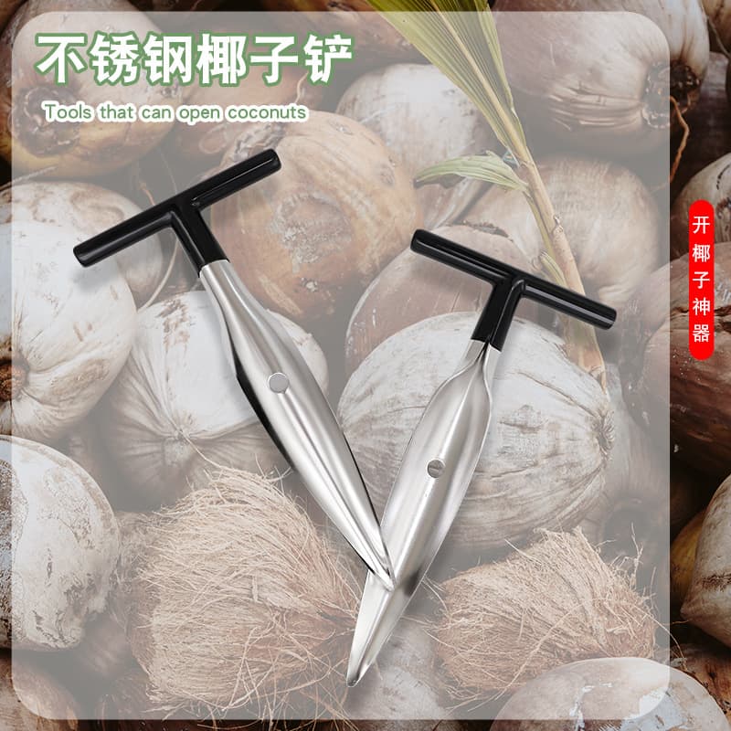 Coconut opener, stainless steel meat extractor, young coconut shell opener, hole opener, coconut knife tool