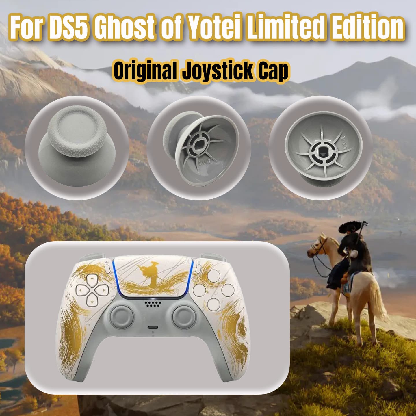 Original PS5 Controller Joystick Cap Replacement Parts PS5 Controller Thumbstick Replacement Accessories