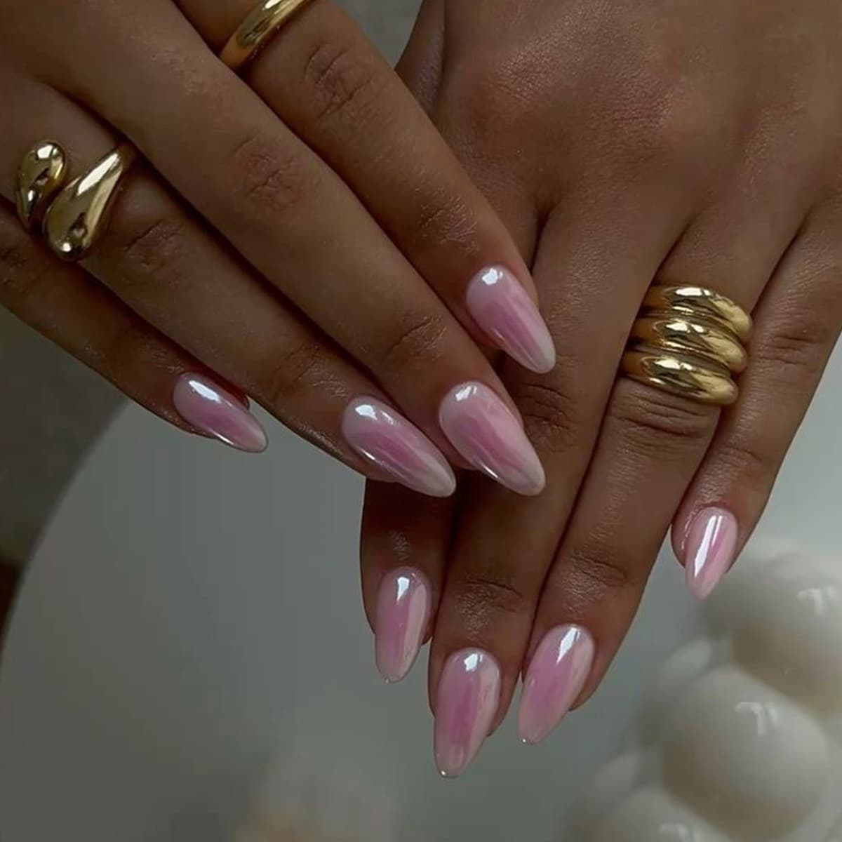 Lefan Nail Art Wholesale Simple Blush Nude High-End Almond False Nails Premium Wearable Nail Tips