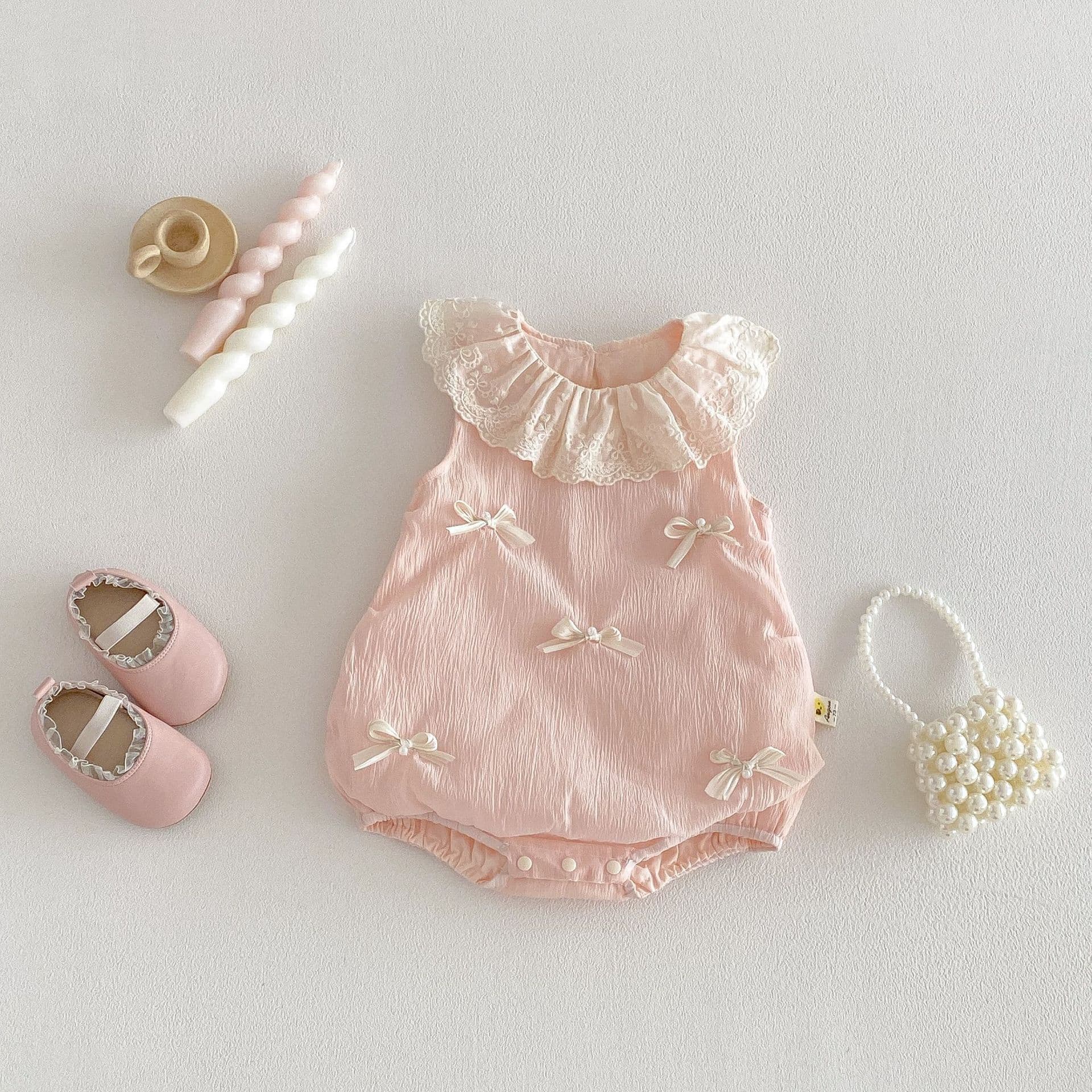 Baby Romper Summer Girls Newborn 100 Days Harsuit Outfit Bodysuit Crawling Clothes Pure Cotton Class A