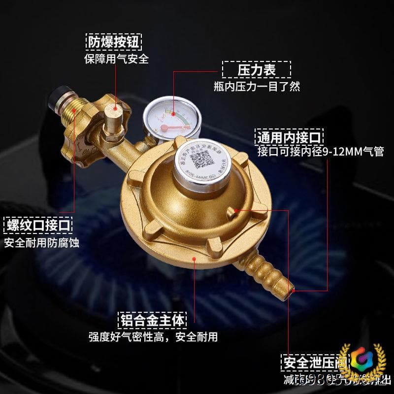 ✅ German imported explosion-proof LPG gas pressure regulator household national standard 0.6 pressure regulator gas cylinder leak self-locking