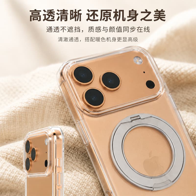 Foshan Xuheng mobile phone case factory Apple mobile phone case transparent bracket model 48 hours delivery pivot mobile phone case