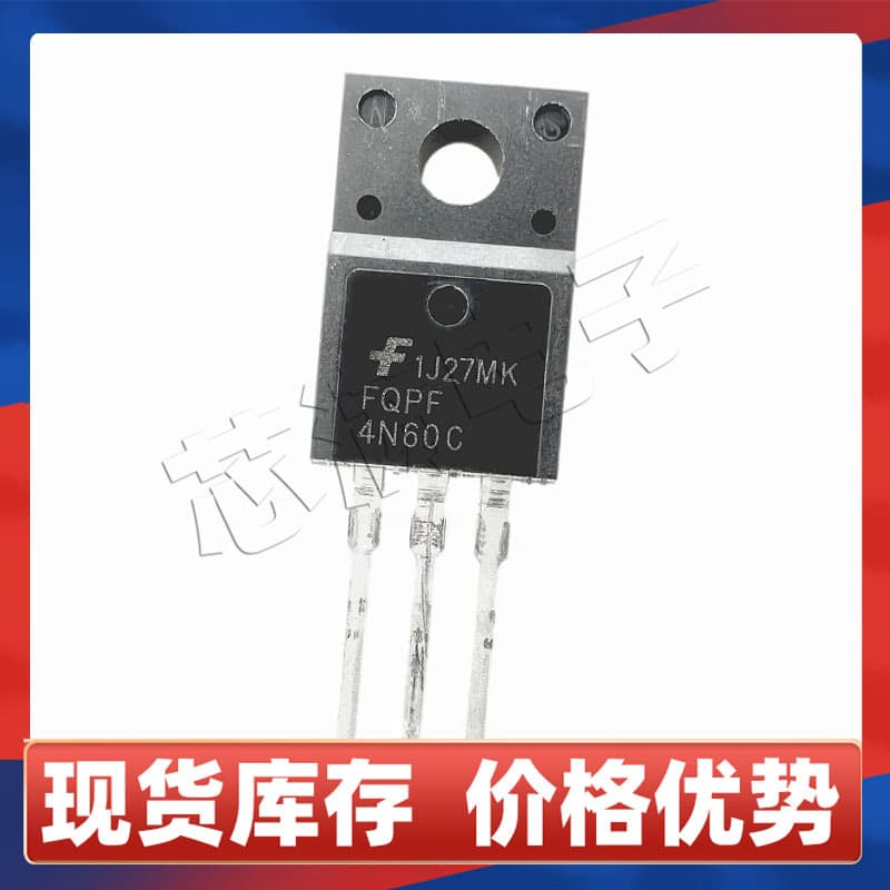New FQPF4N60C N-channel MOS tube 600V 4A high-voltage field-effect transistor TO-220F through-hole plastic package