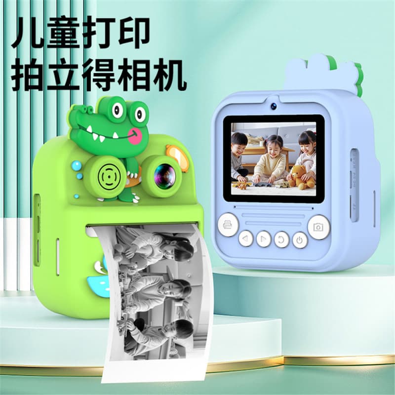 Cross-border popular Polaroid thermal print mini high-definition photo and video children's camera toys gifts wholesale