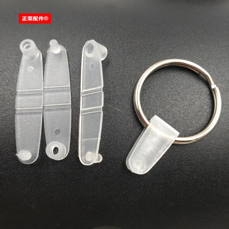 Zhengrong Spot Wholesale Plastic Clip Transparent Connection Clip Folding Clip Clip Nail File Accessories