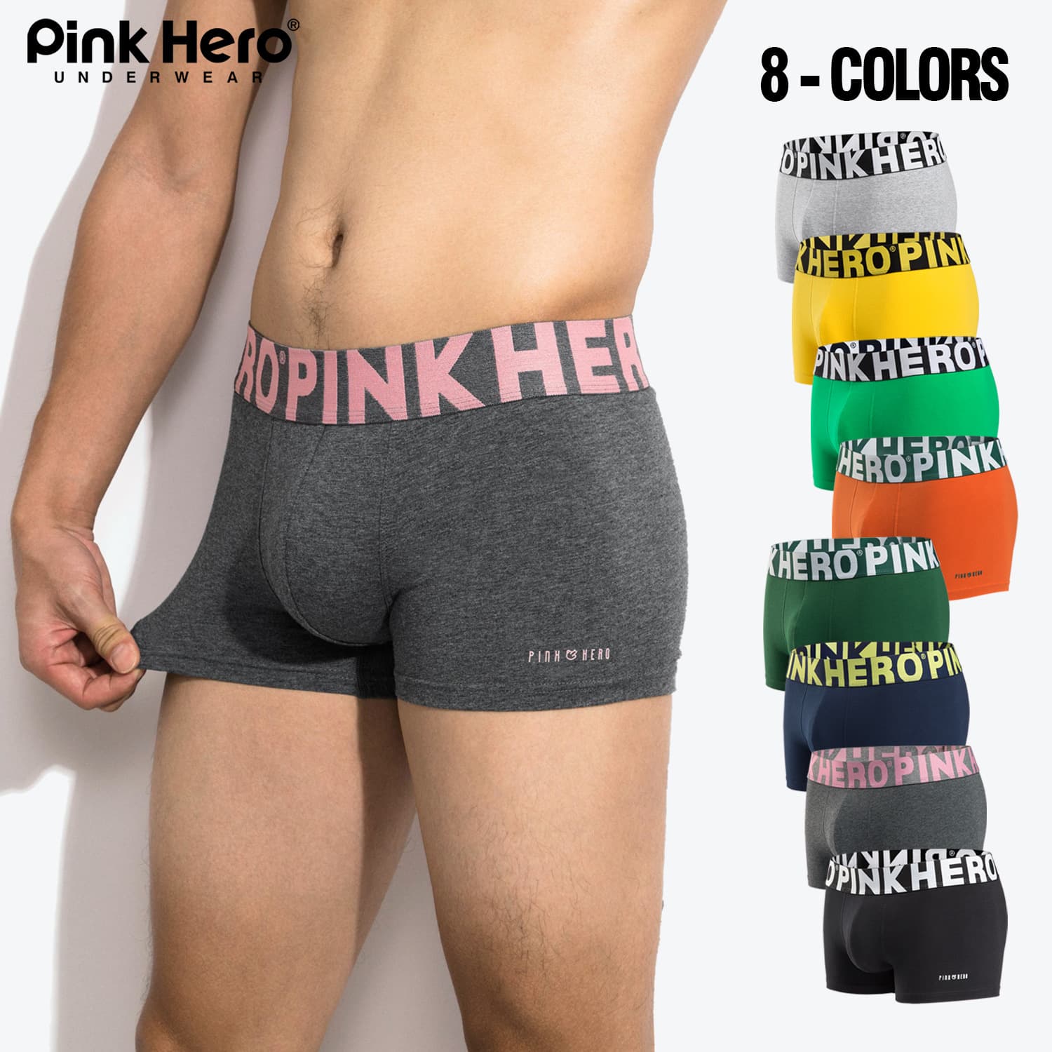 【Direct Source】Cross-border Men's Underwear Source Fashionable Multi-color Cotton Men's Boxer Briefs 528