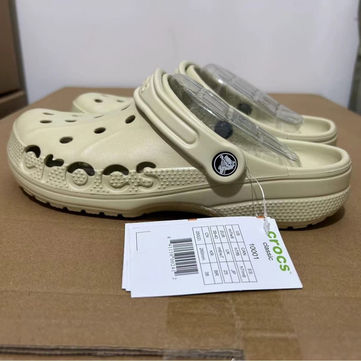 Classic Crocs Bayaband Clog Men's Women's Couple Beach Shoes Toe-Covered Slippers Outdoor 10126