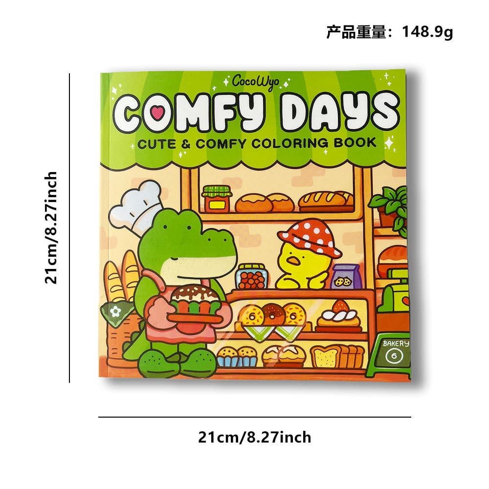 Cross-Border New Product Spooky Cutie Coloring Book Paperback Youth Cartoon Coloring Book