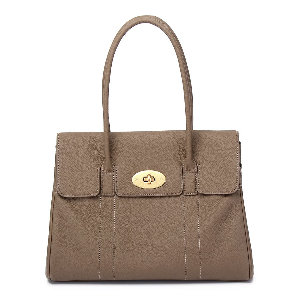 New Top-Layer Cowhide Large Capacity Winter Tote Bag Genuine Leather Crossbody Shoulder Bag Large Underarm Bag Shoulder Bag