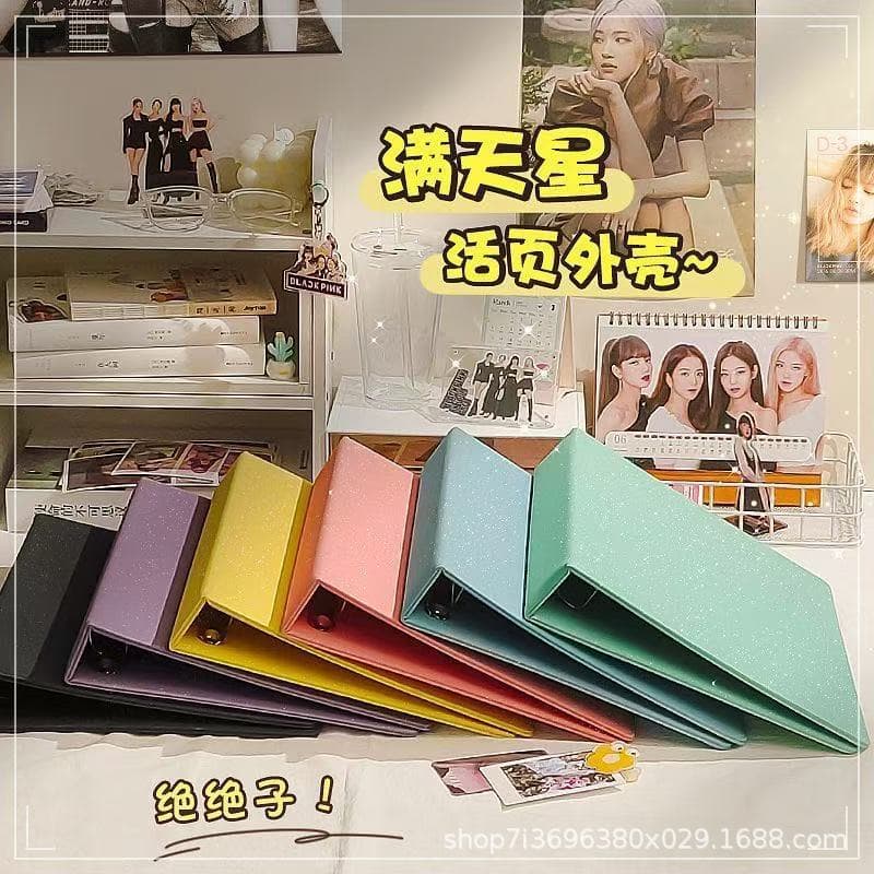Large A5 Card Album A4 Fan Loose-leaf Photo Album 3-inch 4-inch Small Card Postcard Storage Book Six-inch Four-grid Polaroid
