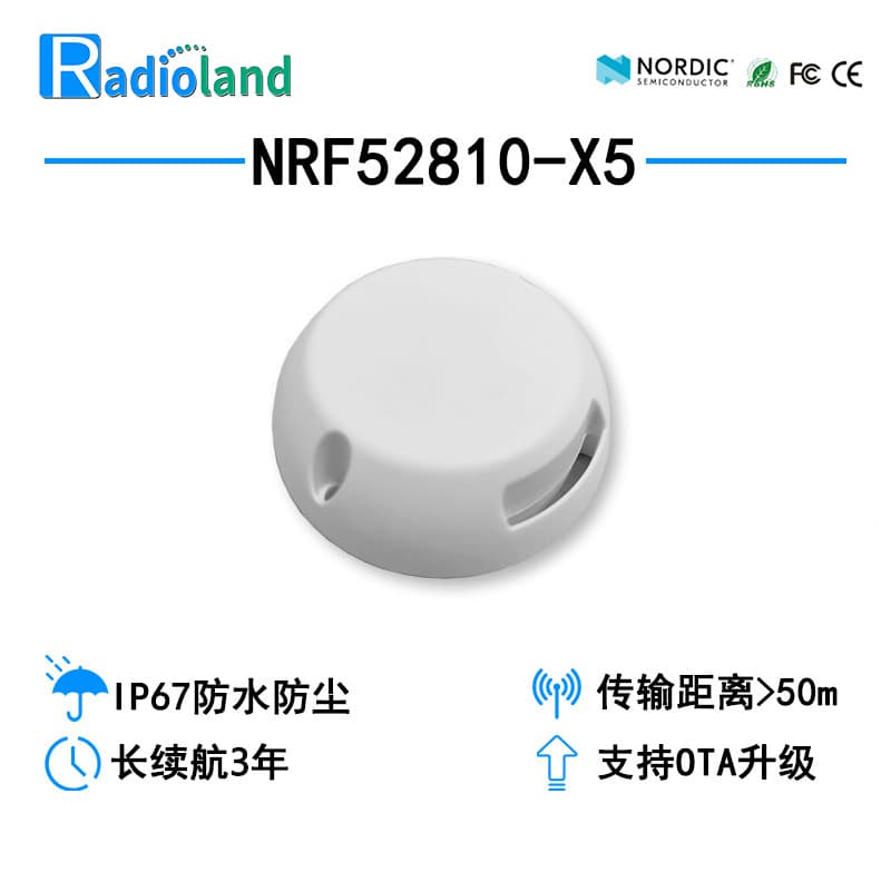 Low Power iBeacon Locator Indoor Positioning Bluetooth Beacon IoT Base Station Patrol Clock-In Custom AOA