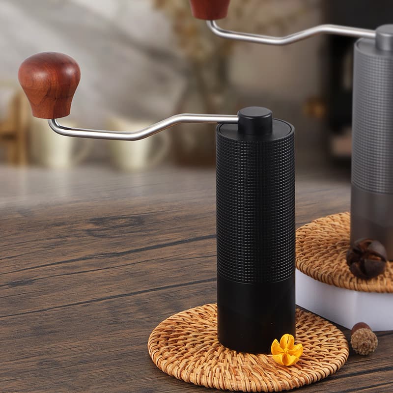 In Stock Coffee Bean Grinder Manual Hand Crank Burr Grinder CNC Steel Burr Core Hand Brew Coffee Cross-Border