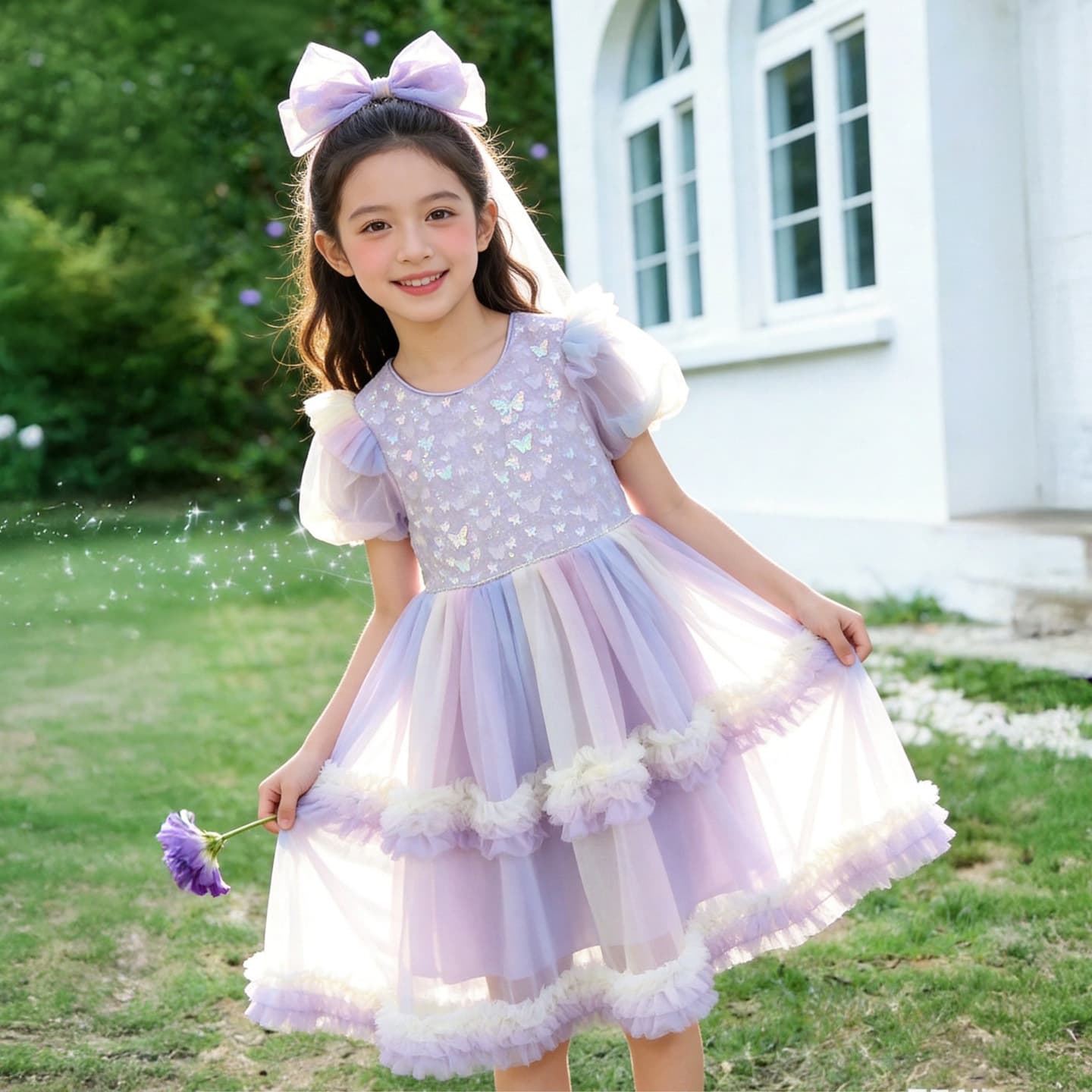 Girls summer dress 2026 new little girl puffy gauze skirt baby girl sleeveless vest princess skirt