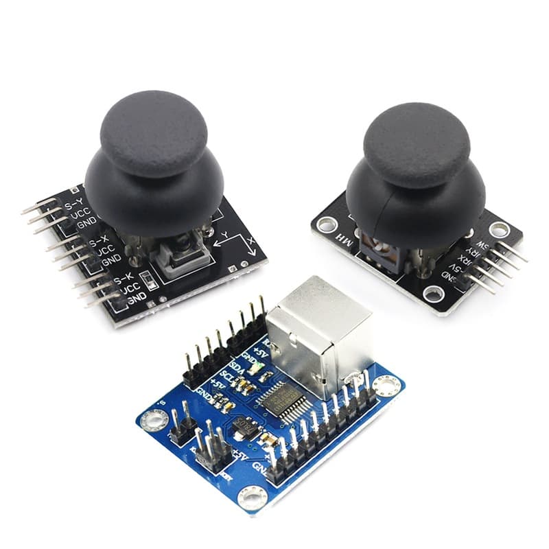 Dual-Axis Button Joystick Sensor PS2 Game Joystick Control Lever Sensor Module Electronic Building Block Module