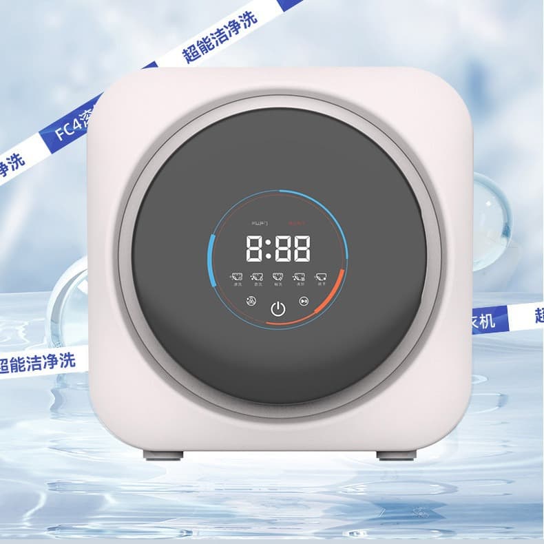 Wall-Mounted Fully Automatic Mini Underwear Washer, Smart Wash-Dry-Drain All-in-One, Specialized Sock Cleaning Tool