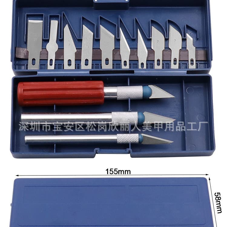 Step into e-commerce for nail art 13 PC carving knife small carving knife metal carving knife metal carving knife art knife nail