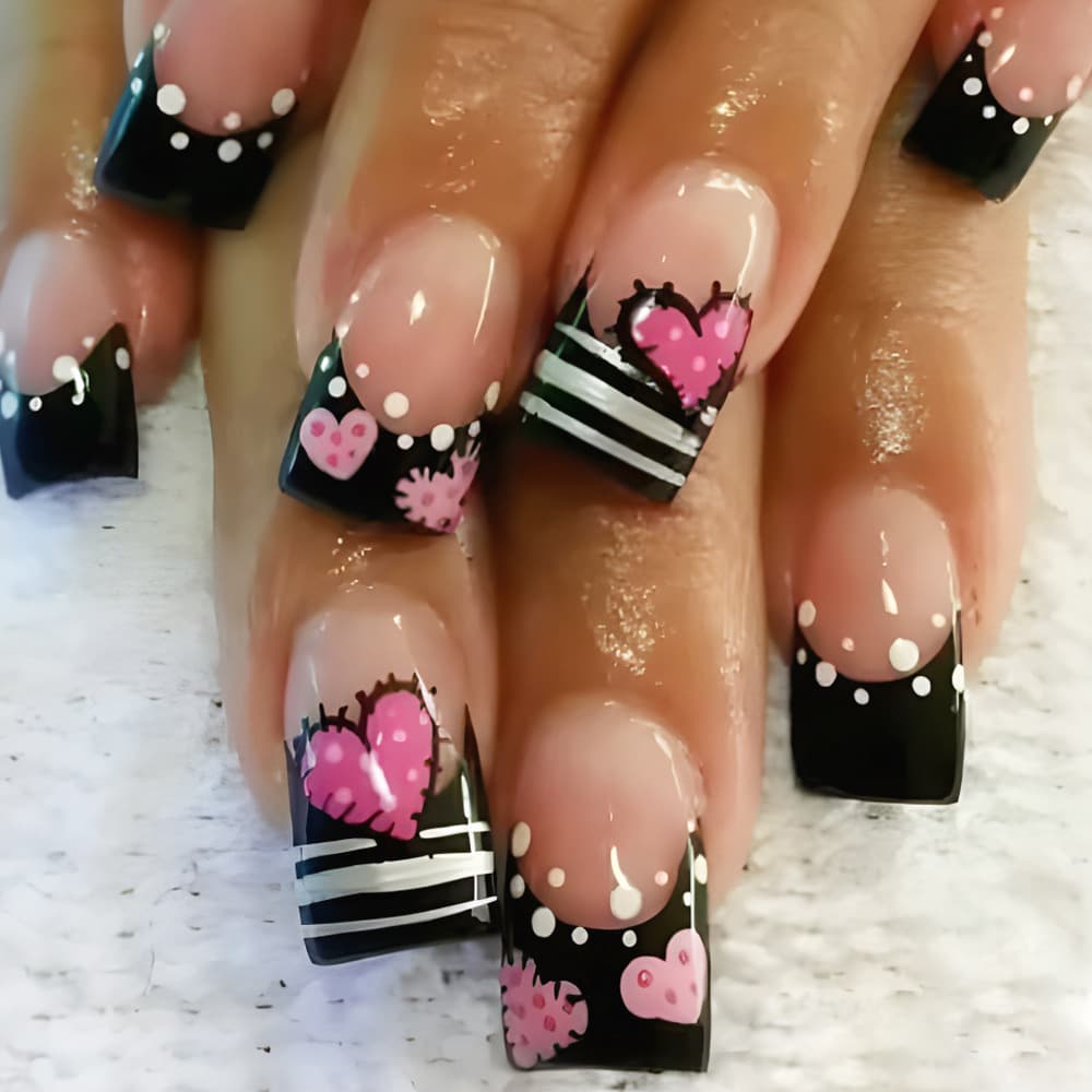 Medium Oval Heart Patch Wearable Nails Daily False Nails European and American Festival Nails Cross-border Nails