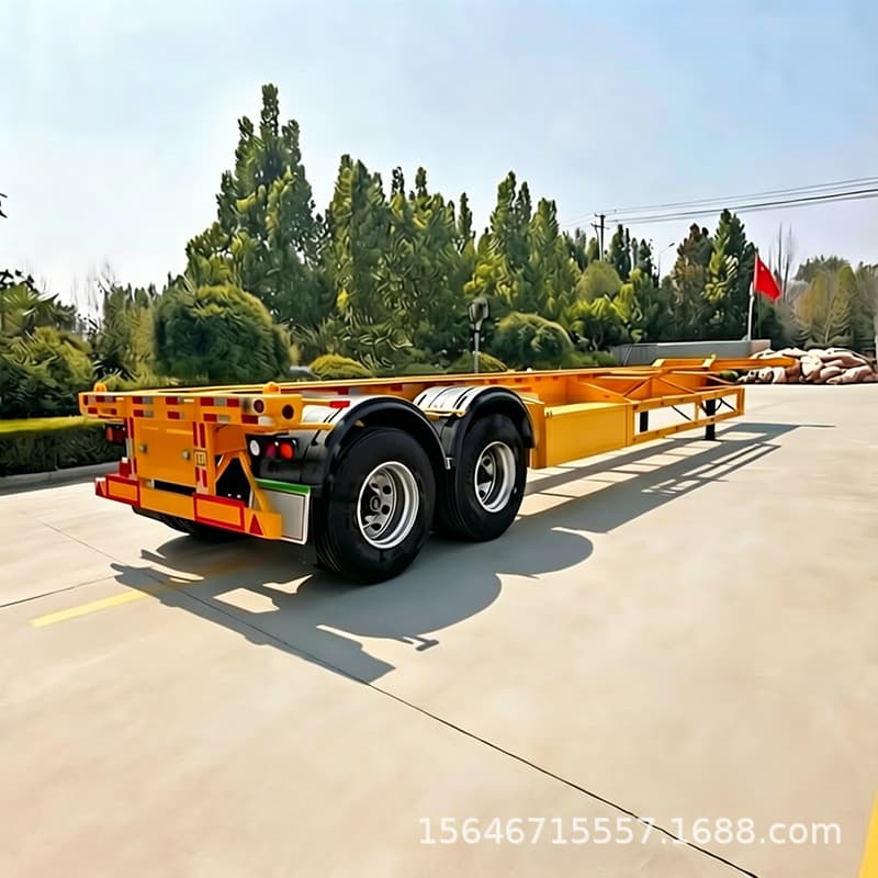 Cross-Border Export of 40-Foot Container Transport Skeleton Semi-Trailers, 2-Axle Skeleton Trailers, and Container-Style Trailers